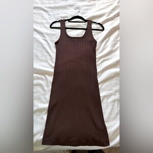 Old Navy Brown Sleeveless Midi Dress